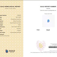 6.59 Ct.Tw.Total Carat Weight Paraiba Tourmaline Pair from Brazil Scan Report