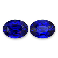 4.66&nbsp;Ct.Tw.Total Carat Weight Blue Sapphire Pair from Ceylon (Sri Lanka) Video