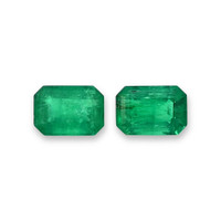 1.58 Ct.Tw.Total Carat Weight Emerald Pair from Afghanistan Video