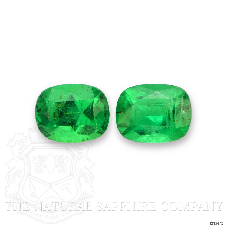 0.62 Ct.Tw. Emerald Pair from Afghanistan