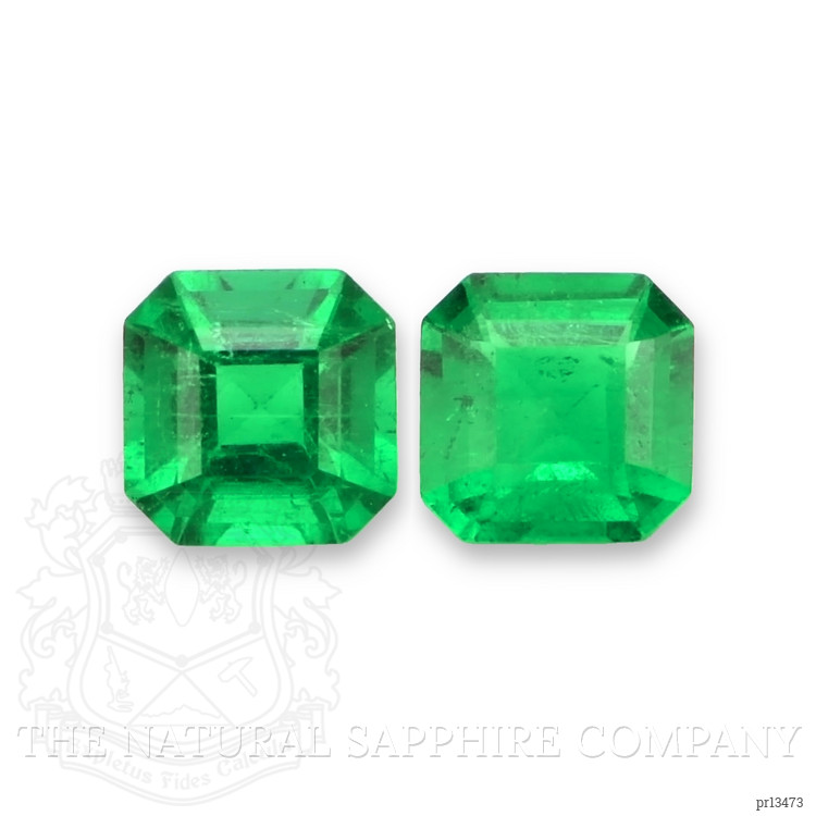 0.34 Ct.Tw. Emerald Pair from Afghanistan