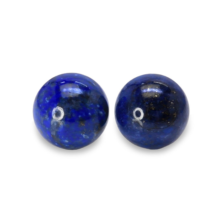 17.30 Ct.Tw. Cabochon Lapis Pair from Afghanistan