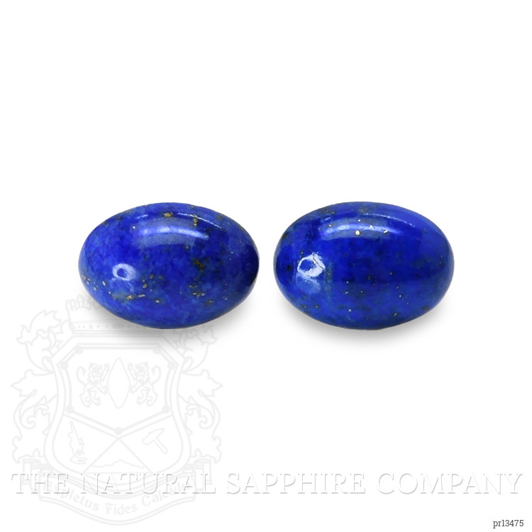 11.36 Ct.Tw. Cabochon Lapis Pair from Afghanistan