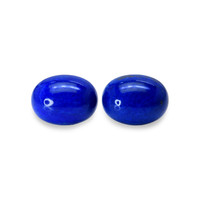 43.69 Ct.Tw.Total Carat Weight Cabochon Lapis Pair from Afghanistan Video
