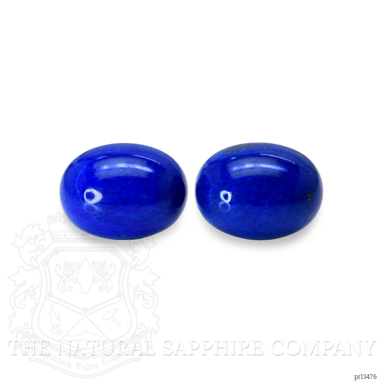 43.69 Ct.Tw. Cabochon Lapis Pair from Afghanistan