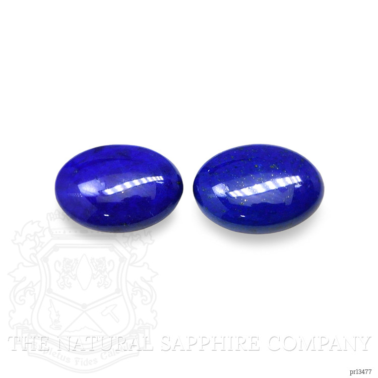 41.22 Ct.Tw. Cabochon Lapis Pair from Afghanistan