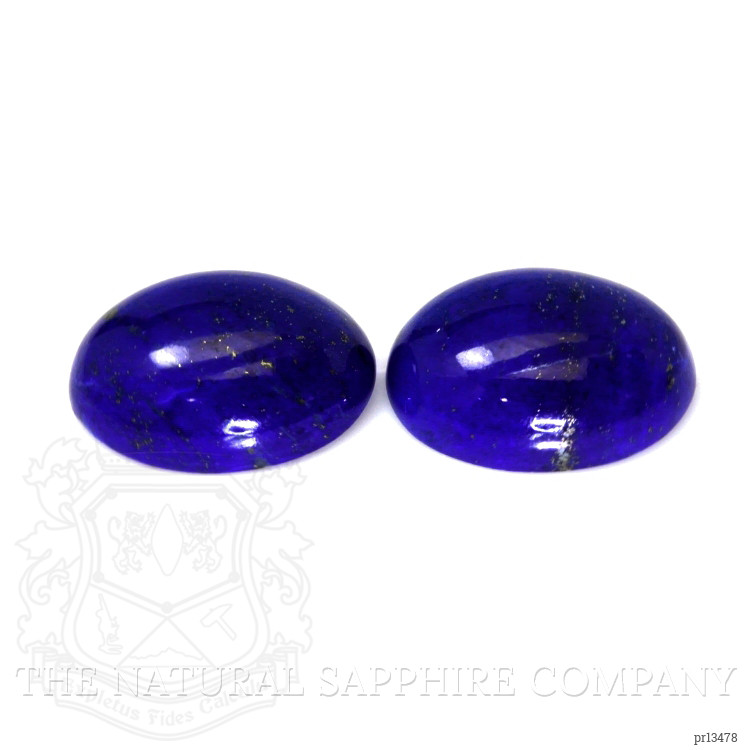 39.65 Ct.Tw. Cabochon Lapis Pair from Afghanistan
