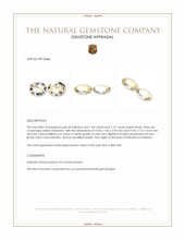 3.01 Ct.Tw.Total Carat Weight Heliodor Pair from Pakistan Appraisal