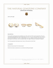 4.00&nbsp;Ct.Tw.Total Carat Weight Heliodor Pair from Pakistan Appraisal