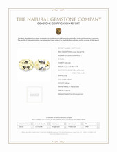 3.37 Ct.Tw.Total Carat Weight Yellow Heliodor Pair from Pakistan Scan Report