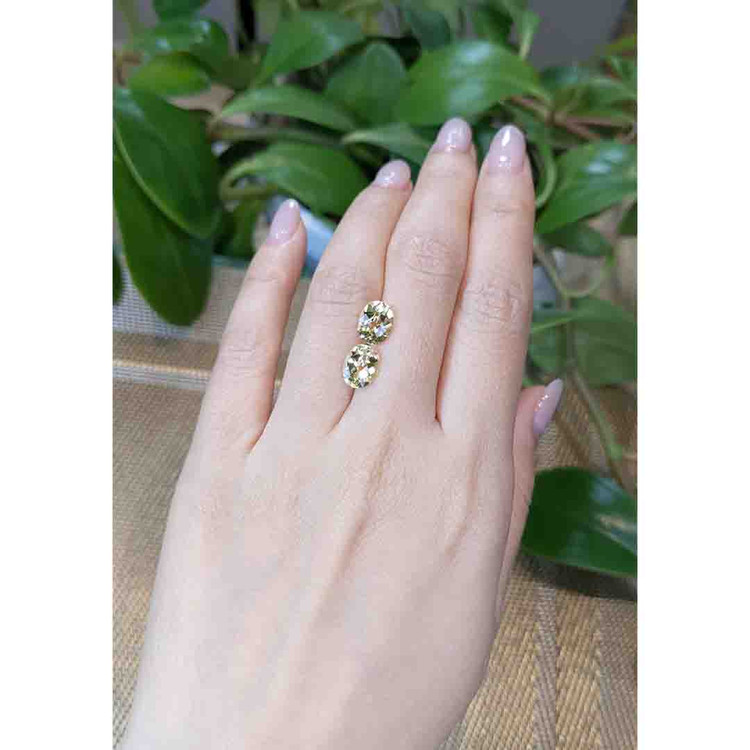 3.37 Ct.Tw. Heliodor Pair from Pakistan