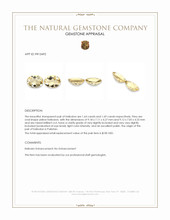 3.33 Ct.Tw.Total Carat Weight Heliodor Pair from Pakistan Appraisal