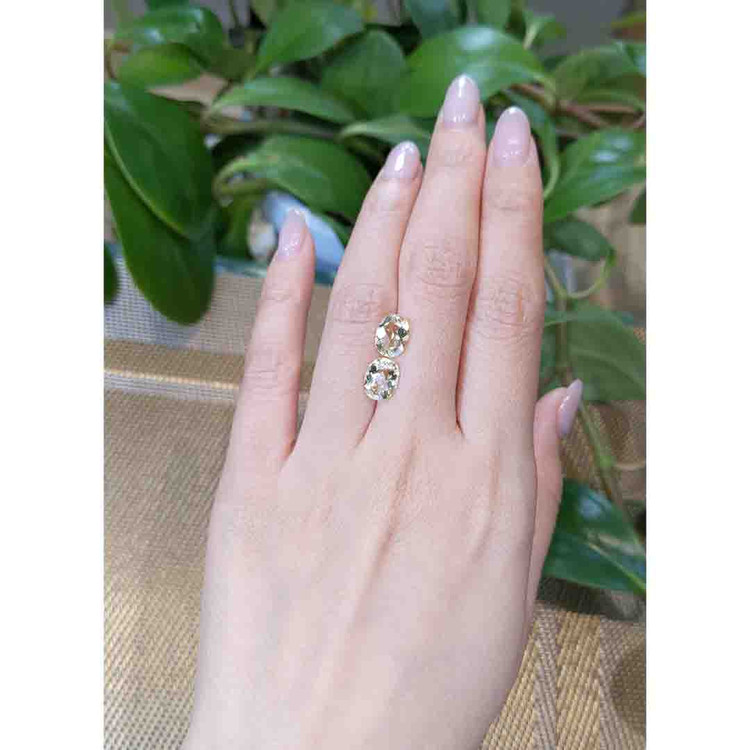 3.33 Ct.Tw. Heliodor Pair from Pakistan