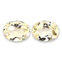 3.64 Ct.Tw.Total Carat Weight Heliodor Pair from Pakistan Video