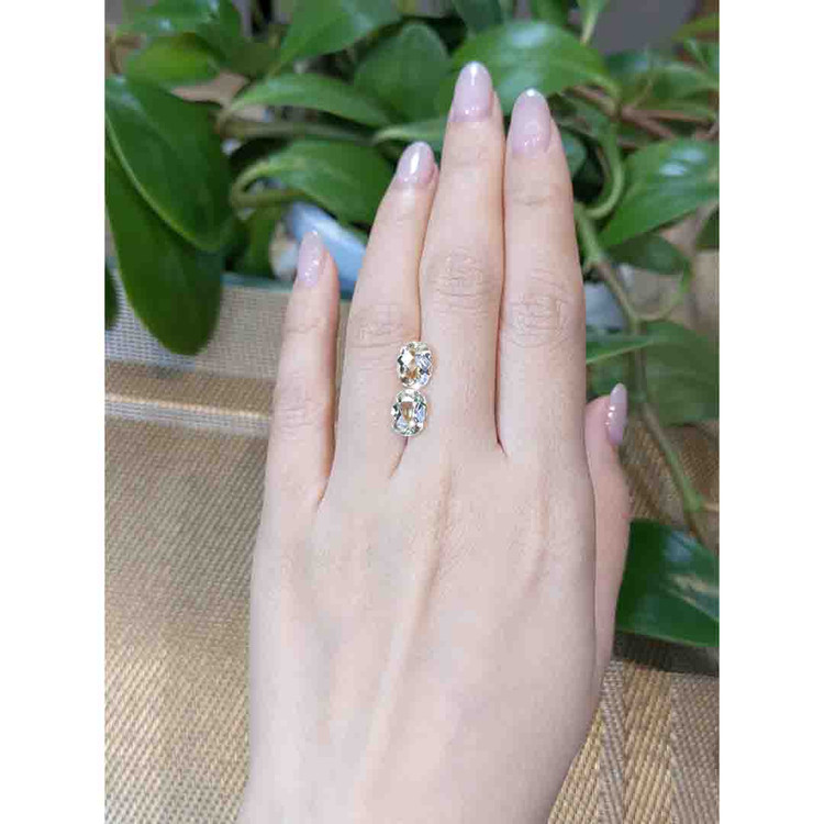 3.64 Ct.Tw. Heliodor Pair from Pakistan