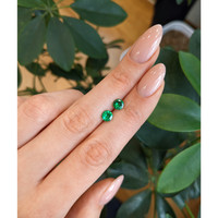 1.35&nbsp;Ct.Tw.Total Carat Weight Tsavorite Garnet Pair from Madagascar Life Style