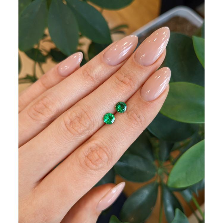 1.35 Ct.Tw. Tsavorite Garnet Pair from Madagascar