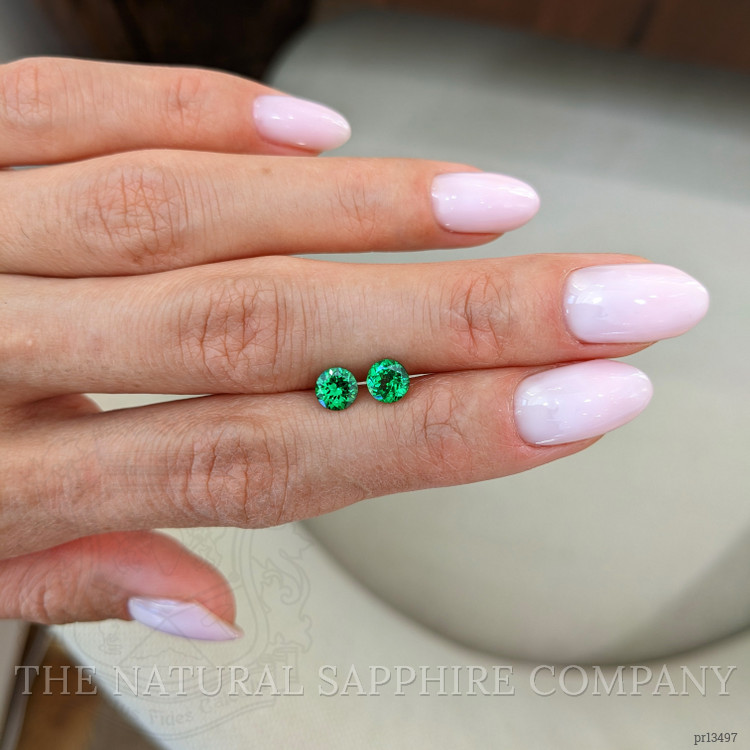 1.28 Ct.Tw. Tsavorite Garnet Pair from Madagascar