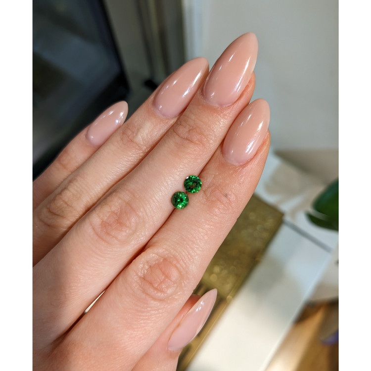 1.20 Ct.Tw. Tsavorite Garnet Pair from Madagascar