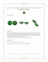 0.96 Ct.Tw.Total Carat Weight Tsavorite Garnet Pair from Madagascar Appraisal