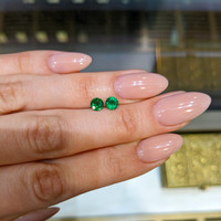 0.96&nbsp;Ct.Tw.Total Carat Weight Tsavorite Garnet Pair from Madagascar Life Style