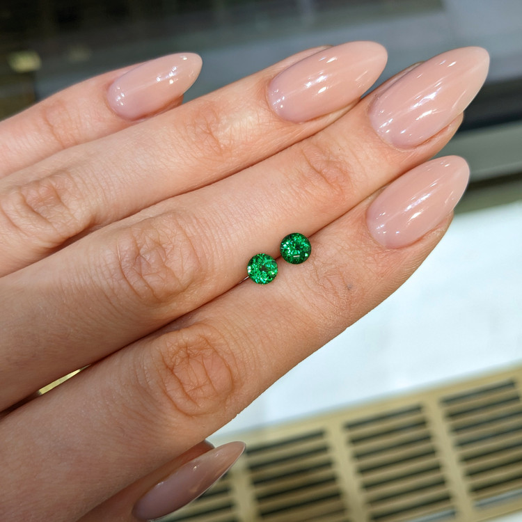 1.32 Ct.Tw. Tsavorite Garnet Pair from Madagascar