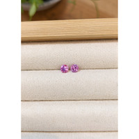 0.70&nbsp;Ct.Tw.Total Carat Weight Purplish Pink Sapphire Pair from Ceylon (Sri Lanka) Life Style