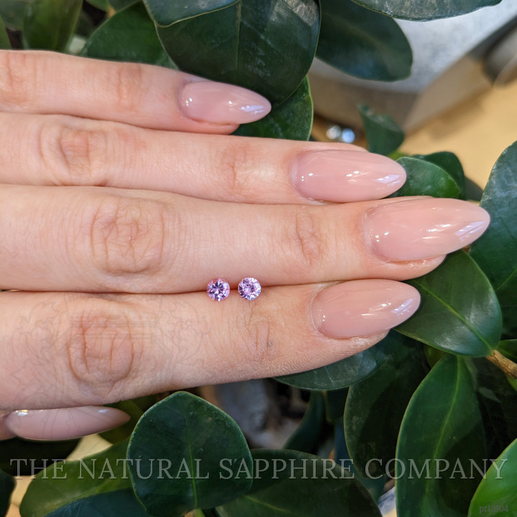 0.58 Ct.Tw. Pink Sapphire Pair from Ceylon (Sri Lanka)