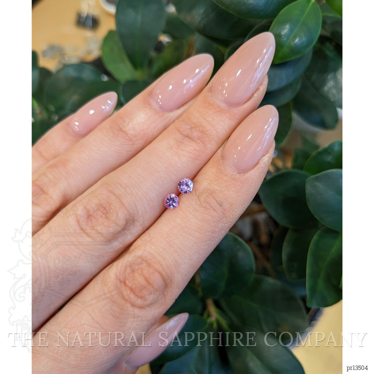 0.58 Ct.Tw. Pink Sapphire Pair from Ceylon (Sri Lanka)