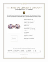 7.96 Ct.Tw.Total Carat Weight Pink Kunzite Pair from Brazil Scan Report