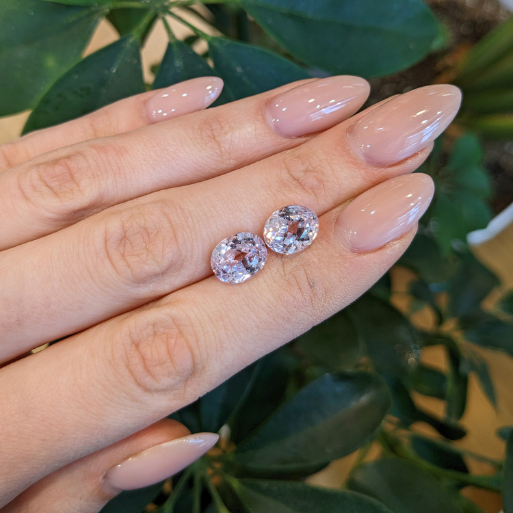 7.96 Ct.Tw. Kunzite Pair from Brazil