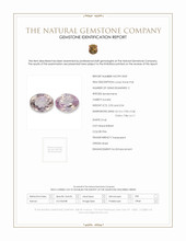 6.47 Ct.Tw.Total Carat Weight Pink Kunzite Pair from Brazil Scan Report