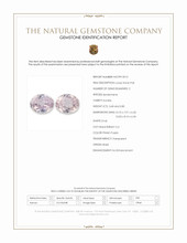 7.48 Ct.Tw.Total Carat Weight Pinkish Purple Kunzite Pair from Brazil Scan Report