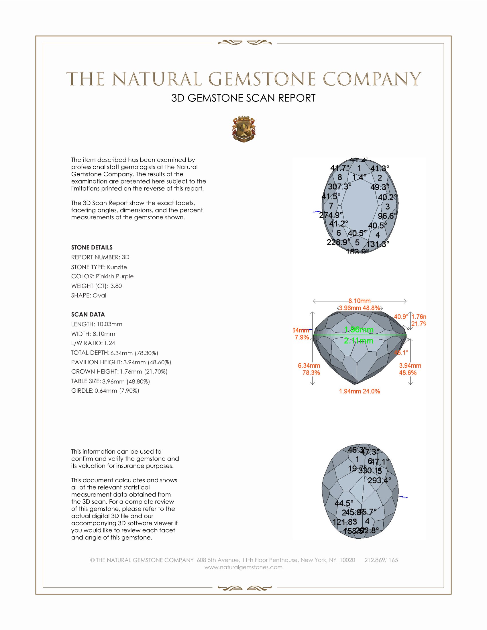 7.48 Ct.Tw. Kunzite Pair from Brazil