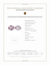 6.80 Ct.Tw.Total Carat Weight Pink Kunzite Pair from Brazil Scan Report