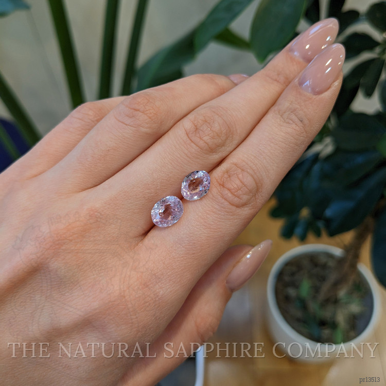6.80 Ct.Tw. Pink Kunzite Pair from Brazil