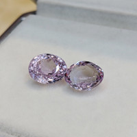 6.80 Ct.Tw.Total Carat Weight Pink Kunzite Pair from Brazil Life Style