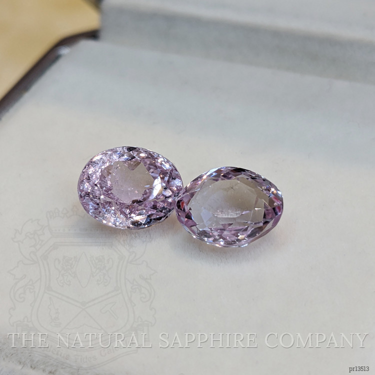 6.80 Ct.Tw. Pink Kunzite Pair from Brazil