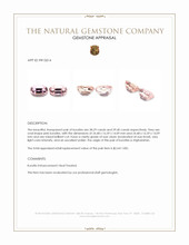 77.69 Ct.Tw.Total Carat Weight Kunzite Pair from Afghanistan Appraisal