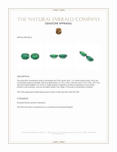 2.14&nbsp;Ct.Tw.Total Carat Weight Emerald Pair from Zambia Appraisal