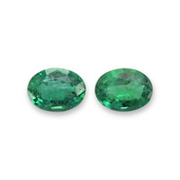 2.14&nbsp;Ct.Tw.Total Carat Weight Emerald Pair from Zambia Video