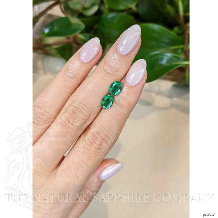 2.14 Ct.Tw. Emerald Pair from Zambia