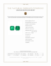 1.22 Ct.Tw.Total Carat Weight Emerald Pair from Afghanistan Scan Report