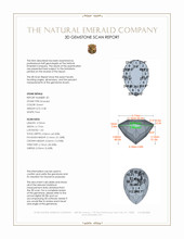 0.71&nbsp;Ct.Tw.Total Carat Weight Emerald Pair from Afghanistan 3 D Scan Report