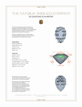0.71&nbsp;Ct.Tw.Total Carat Weight Emerald Pair from Afghanistan 3 D Scan Report