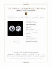 1.30 Ct.Tw.Total Carat Weight White Zircon Pair from Ceylon (Sri Lanka) Scan Report