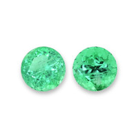 0.59 Ct.Tw.Total Carat Weight Emerald Pair from Russia Video