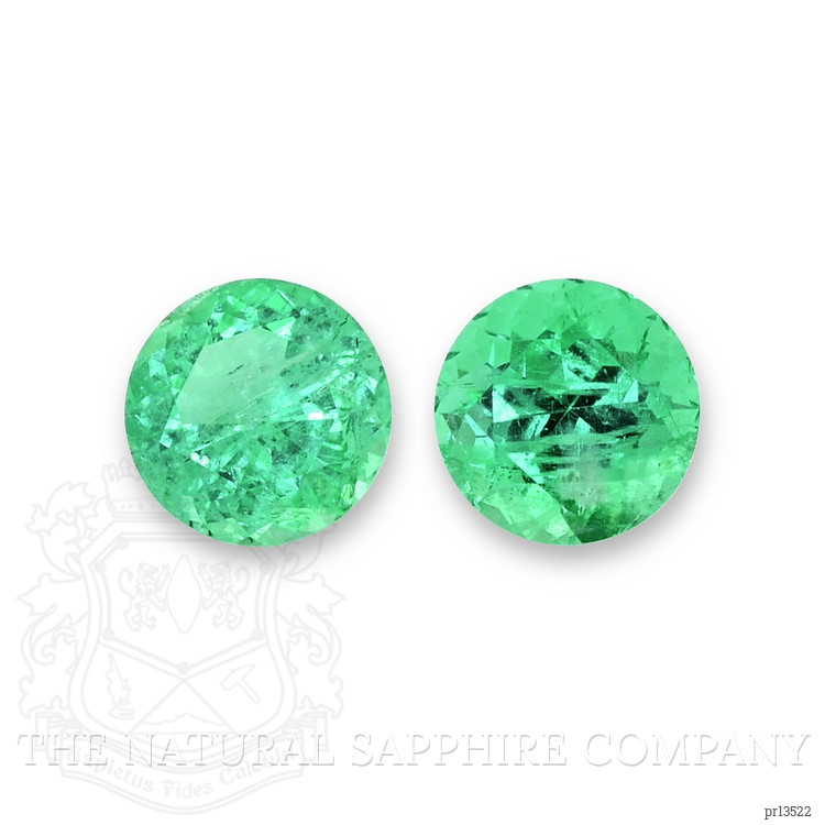 0.59 Ct.Tw. Emerald Pair from Russia