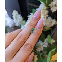 0.59 Ct.Tw.Total Carat Weight Emerald Pair from Russia Life Style