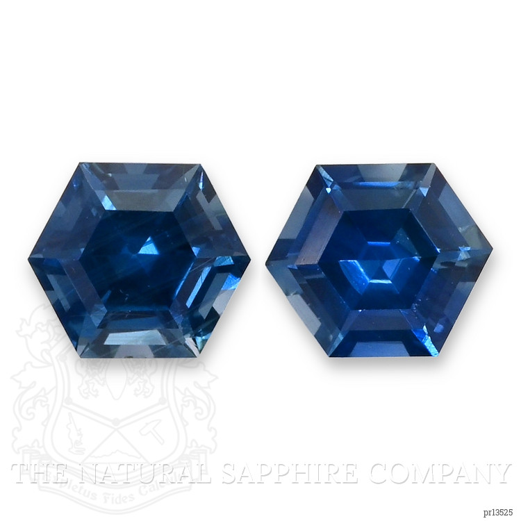 0.69 Ct.Tw. Blue Sapphire Pair from Africa